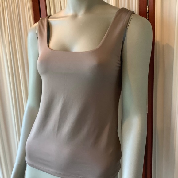 H&M Women’s Tank Top Tan/Taupe Size Medium - Picture 3 of 7